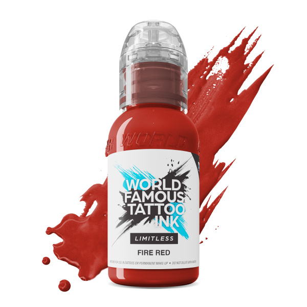 World Famous Limitless 30ml – Fire Red - Inchiostro - tattoomarket.it