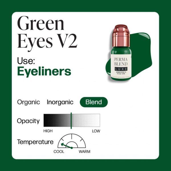 Perma Blend Luxe – Green Eyes v2 - Inchiostro - tattoomarket.it