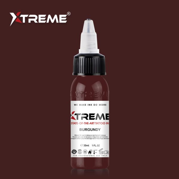 Xtreme Ink – Burgundy 30ml - Marrone - tattoomarket.it