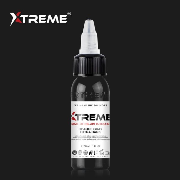 Xtreme Ink – Opaque Gray Extra Dark 30ml - Grigio - tattoomarket.it